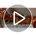 6FT Fall Garland with 30 Warm Lights, Timer, Gradient Maple Leaves - Vintage Autumn