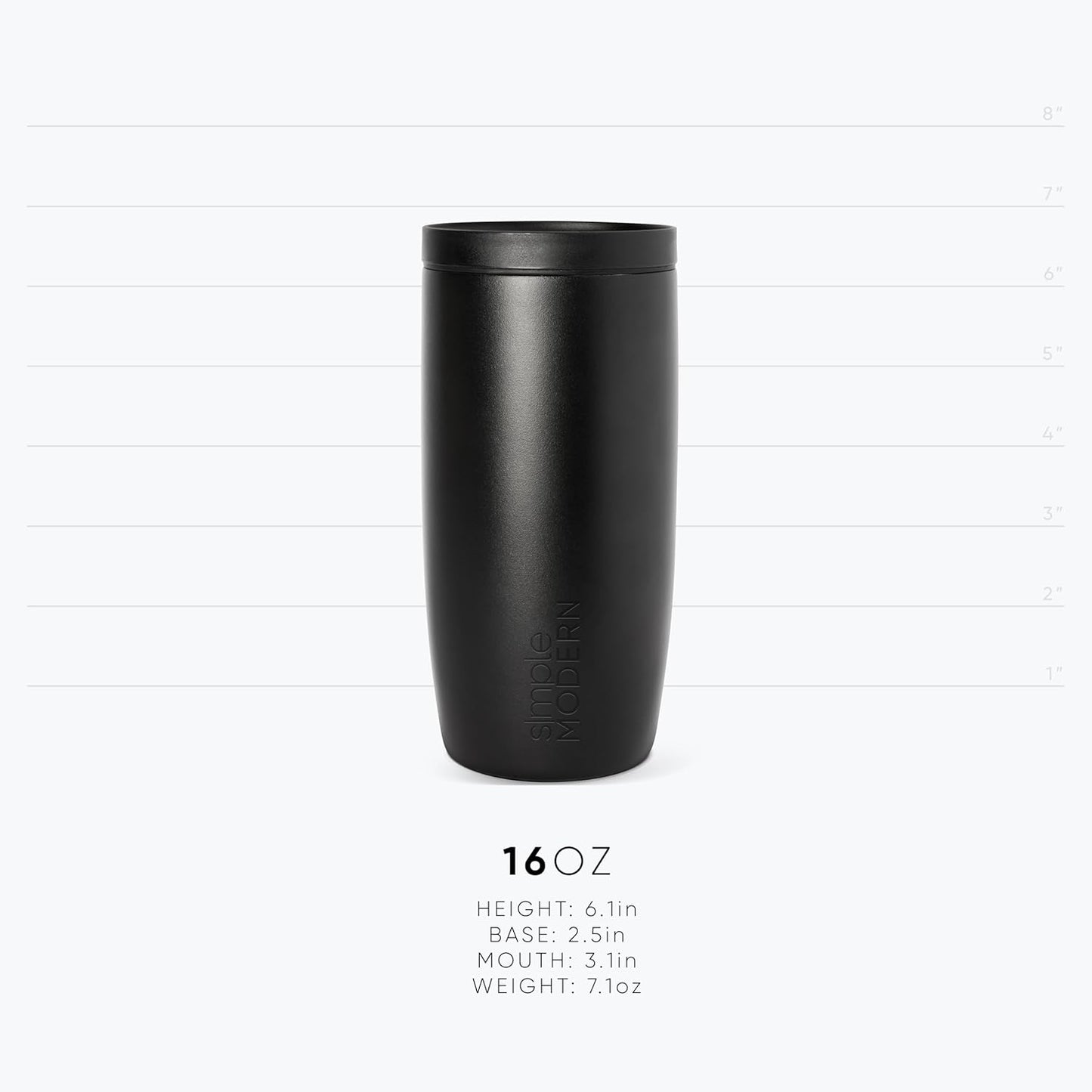 Simple Modern Voyager Signature Travel Coffee Mug - 360° Lid, Insulated Stainless Steel, 16oz | Almond Birch