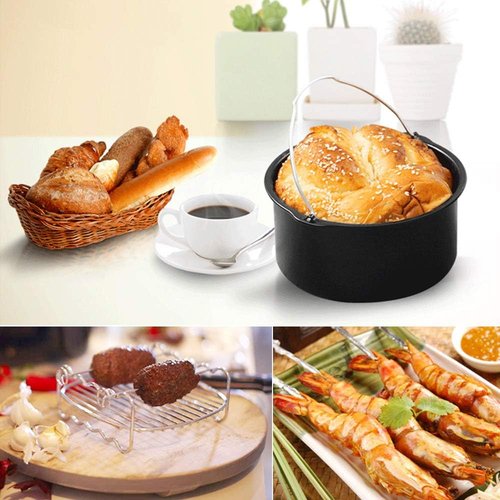 Gowise Air Fryer Accessories Set - 12-Piece Compatible with 4 to 5.8 QT Models | Enhance Your Cooking Experience
