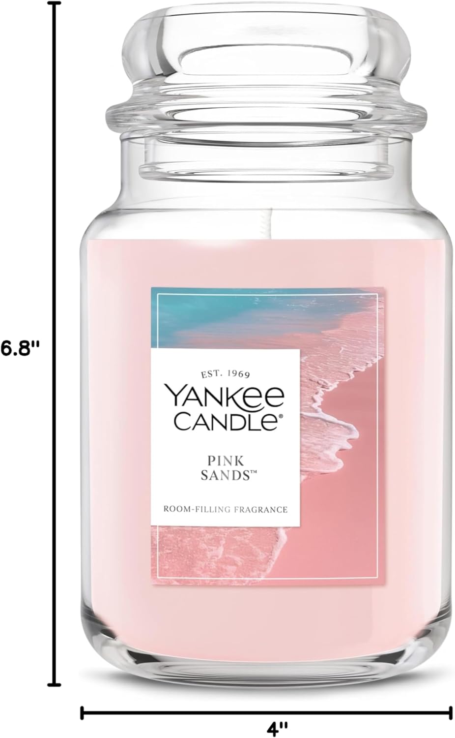 Yankee Candle Pink Sands Scented Candle - 22oz Large Jar with 150 Hour Burn Time | Perfect Gift for Any Occasion