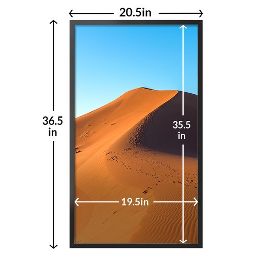 LaVie Home 20x36 Picture Frame for Wall Display, 20x36 Black Picture Frame with HD Plexiglas, 20 x 36 Poster Frame 1 Pack, Display Frame for Vertical or Horizontal, Classic Collection