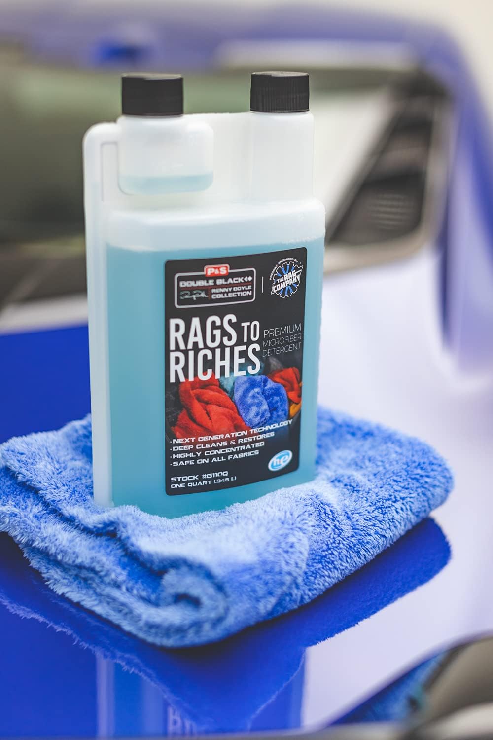 P & S Professional Detail Products - Rags to Riches Microfiber Detergent | Deep Cleans & Restores, 1 Gallon