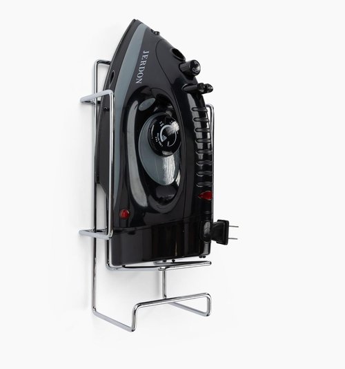Jerdon Hotel Iron - Mid-Size Black Clothing Iron with 7-Foot Retractable Cord & Dual Auto Shut-Off - 1200 Watts