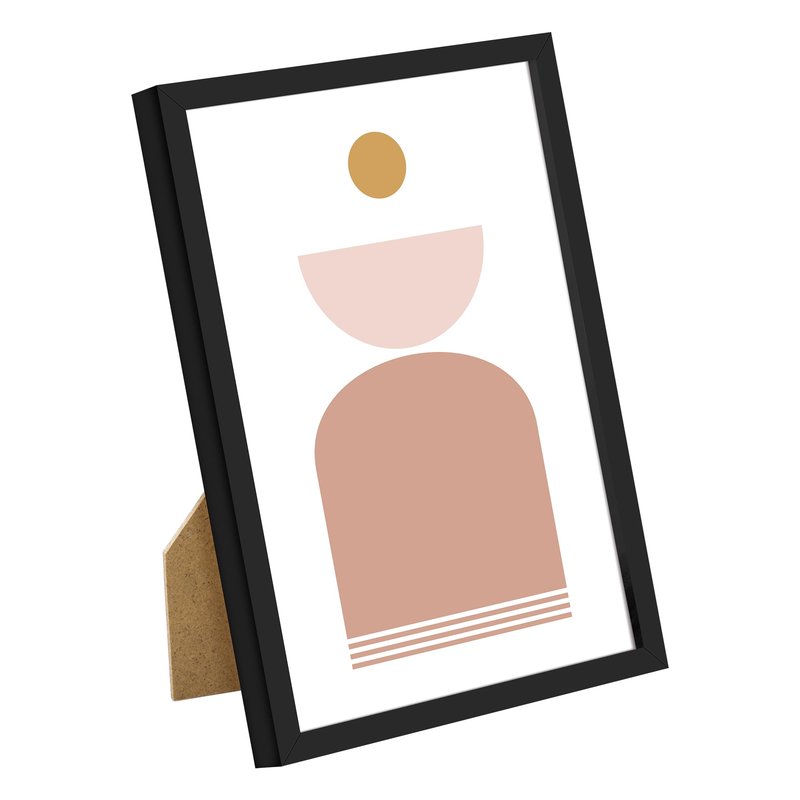 upsimples 5x7 Picture Frame Set of 3, Made of High Definition Glass for 5 x 7 Black Frames, Wall and Tabletop Display Thin Border Photo Frame for Home Décor