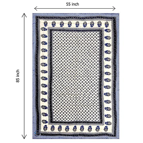 Traditional Jaipuri Printed Cotton Quilt - Light Weight Single Bed Razai - Design 5