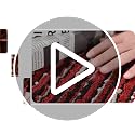 Kitchen Rugs Set of 2 Non Slip Red Floor Mats - 20x47 and 20x32 Inches