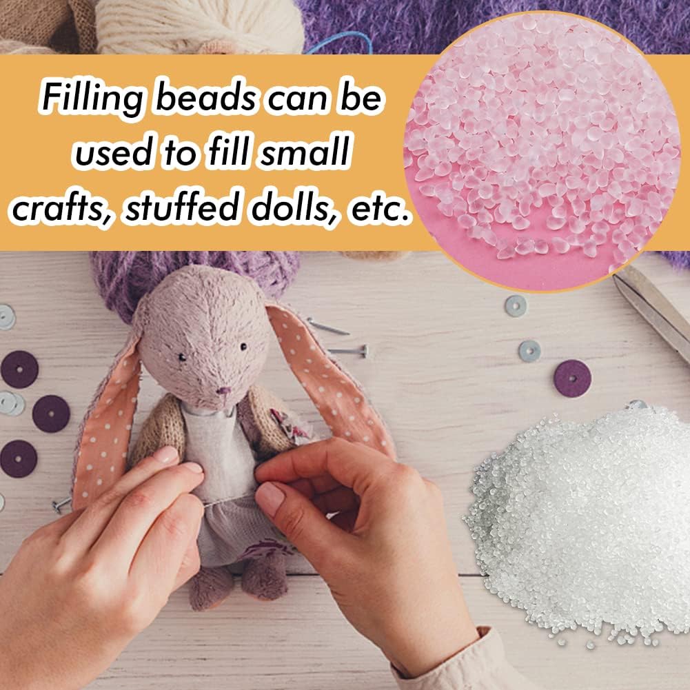 Stuffing Beads | 3.5oz Weighted Pellets for Stuffed Animals & Crafts - Heavy Filler, 100g