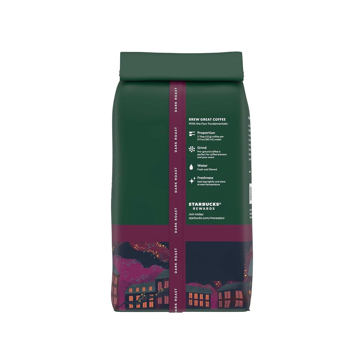 Starbucks Ground Coffee - Dark Roast French Roast for Hot or Iced Coffee | Six 12 oz Bags