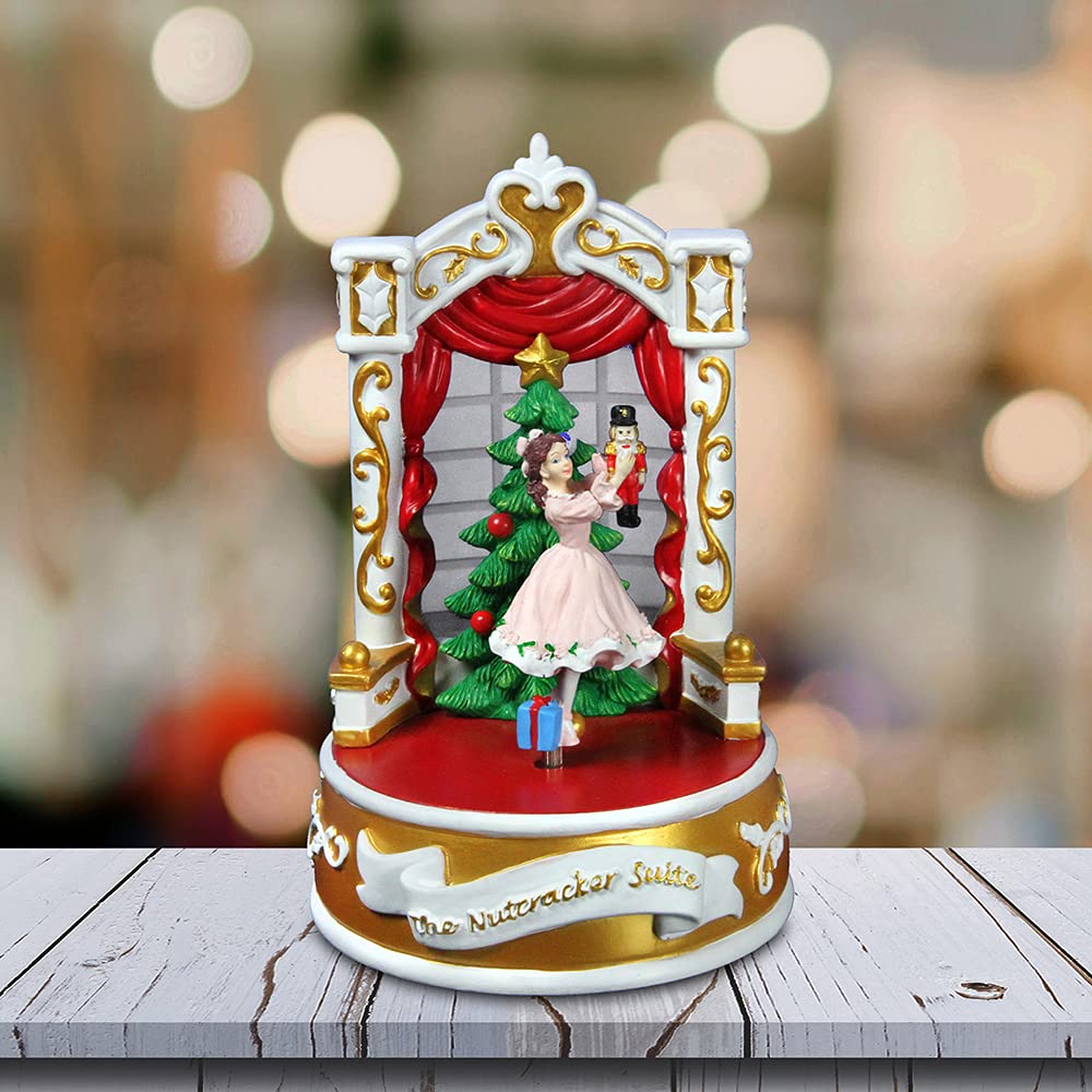 The San Francisco Music Box Company Clara and The Nutcracker Suite Rotating Musical