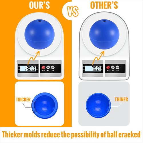 Happyou Whiskey Ice Ball Mold Death Star Ice Cube Mold,Great Star Wars Gifts for Men (4 Packs+1 Bottle Opener+Tray)