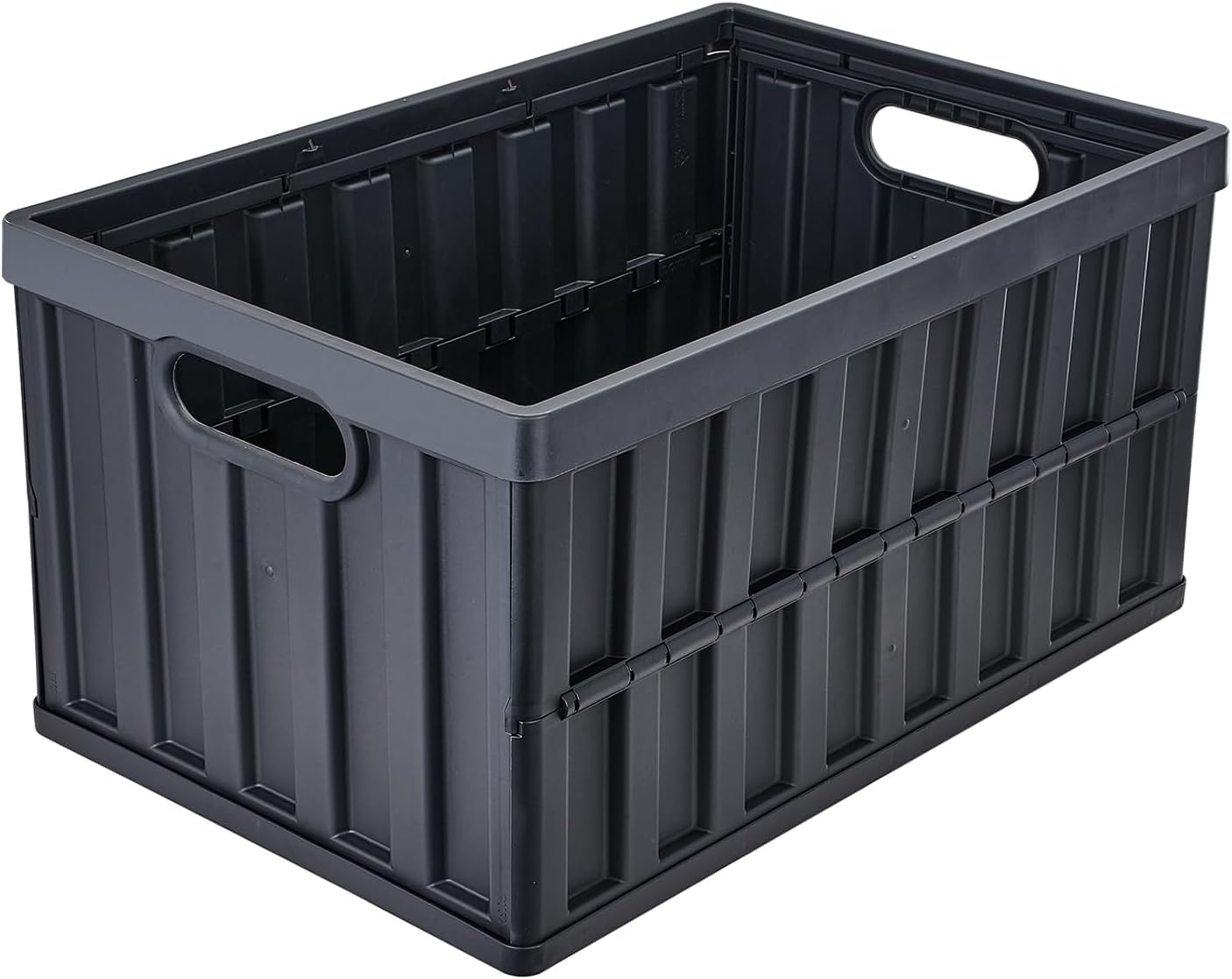 VEVOR 65L Collapsible Storage Bins - Stackable Utility Crates with Lids for Organizing Tools, Food & More