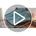 DUMOS 2-Inch King Cooling Gel Memory Foam Mattress Topper Blue