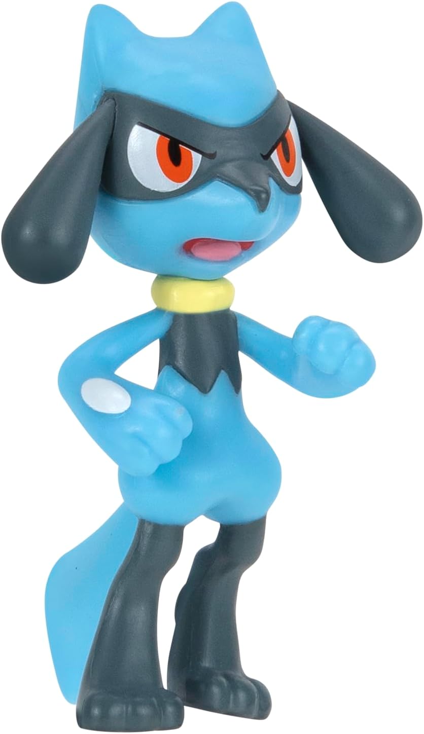 Pokémon Battle Figures 6-Pack - Includes 2-Inch Pikachu, Joltik, Galarian Darumaka, Riolu, Chikorita & Cleffa