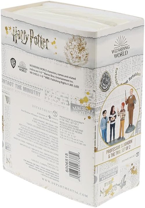 Department 56 Harry Potter Village Accessories - Professor Slughorn Figurine Set with Harry, Hermione & Ron | 2.8 Inch, Multicolor