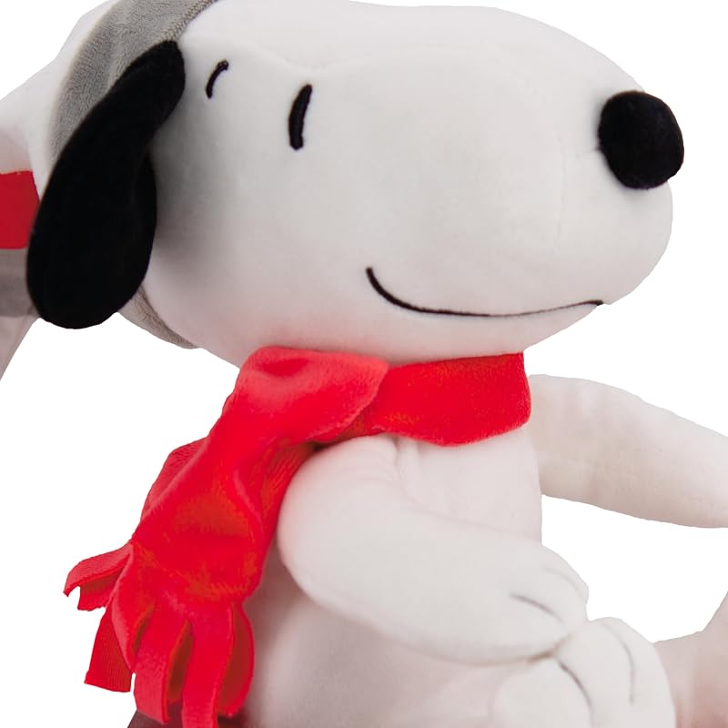 Hallmark Peanuts Tree Topper – 9.75" Plush Snoopy in Dog Dish, Themed Variation
