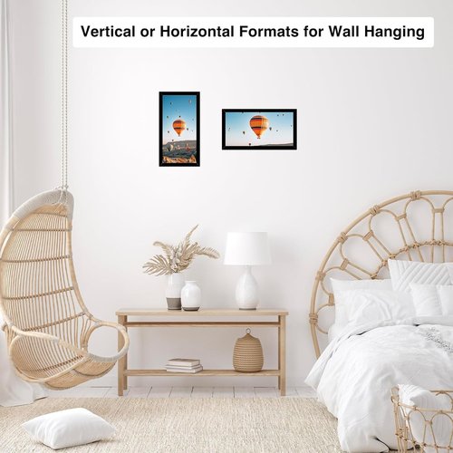 JCJMY 5x11 Picture Frame - Black Wall or Tabletop Display with Shatter-Resistant Plexiglass
