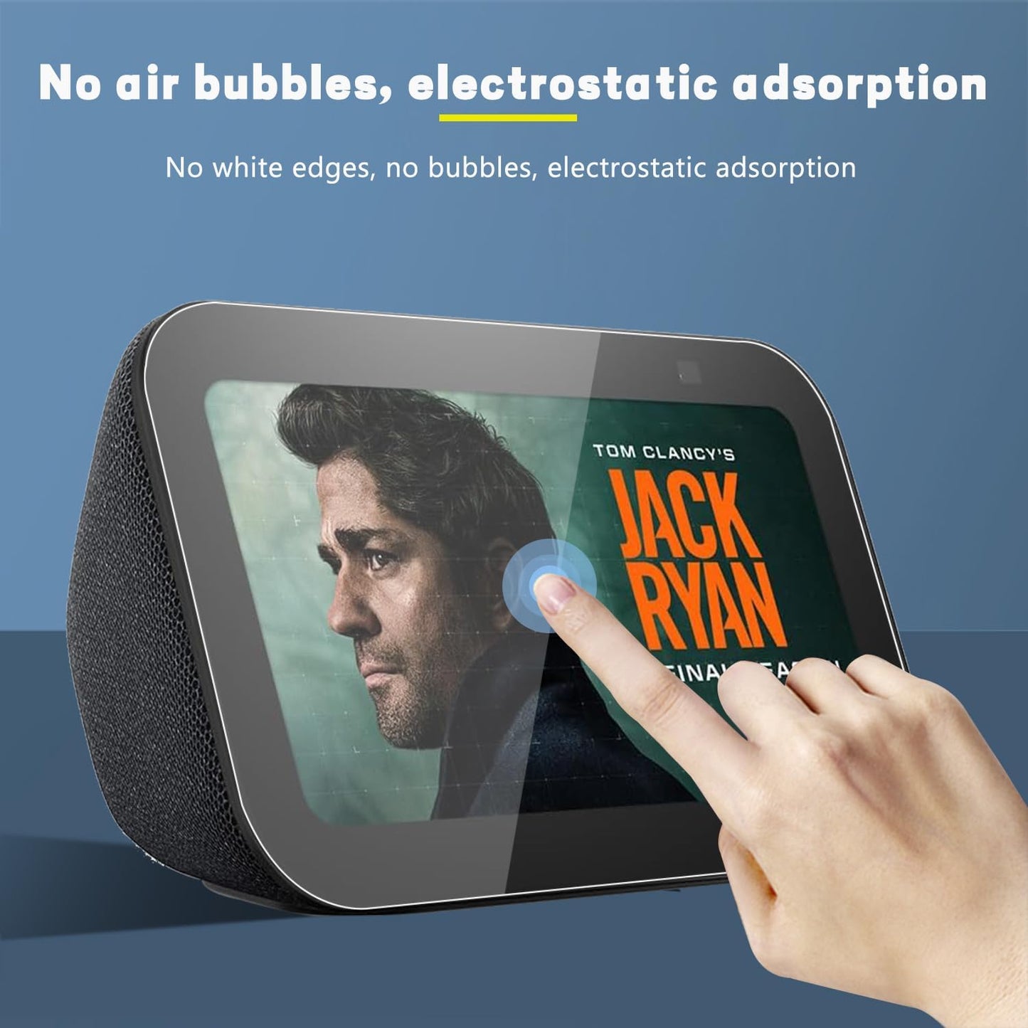 MUBUY-GOL Tempered Glass Screen Protector - 9H Hardness, Ultra Clear, Anti-Fingerprint | 2 Pack for Echo Show 5 (3rd Gen, 2023)