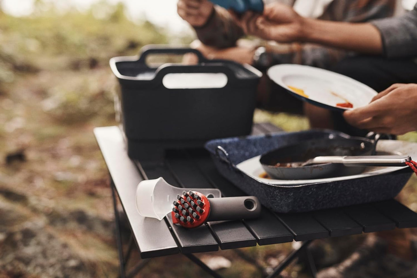 OXO Heavy Duty Outdoor Brush - Durable Design with Protective Cover | Perfect for Cleaning