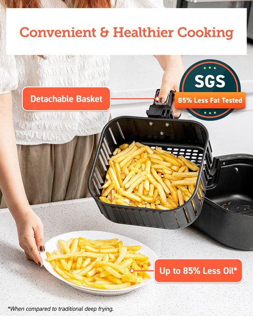 COSORI Pro Gen 2 Air Fryer - 5.8QT Capacity, Sleek Design, 13 One-Touch Functions & Recipes, Black