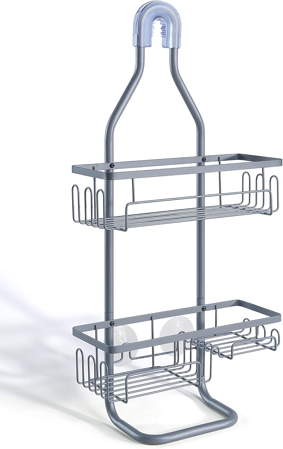 SunnyPoint Shower Head Caddy Organizer - Sturdy Tubing Structure | Standard Size, Grey