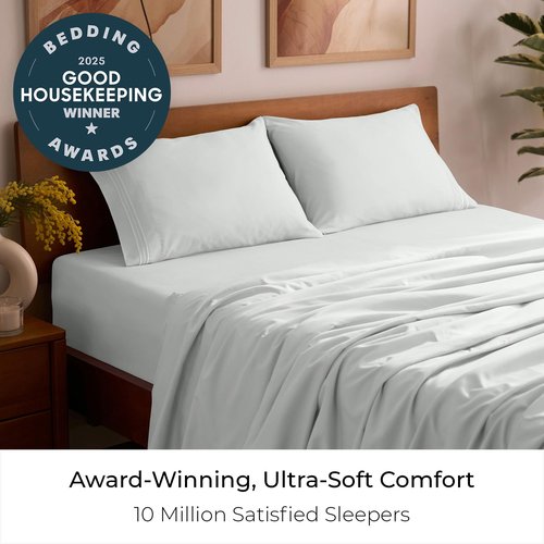 Mellanni Full Sheets Set - 4 PC Iconic Collection Bedding - Hotel Luxury, Extra Soft, Cooling Bed Sheets - Wrinkle, Fade, Stain Resistant (Full, Ivory)