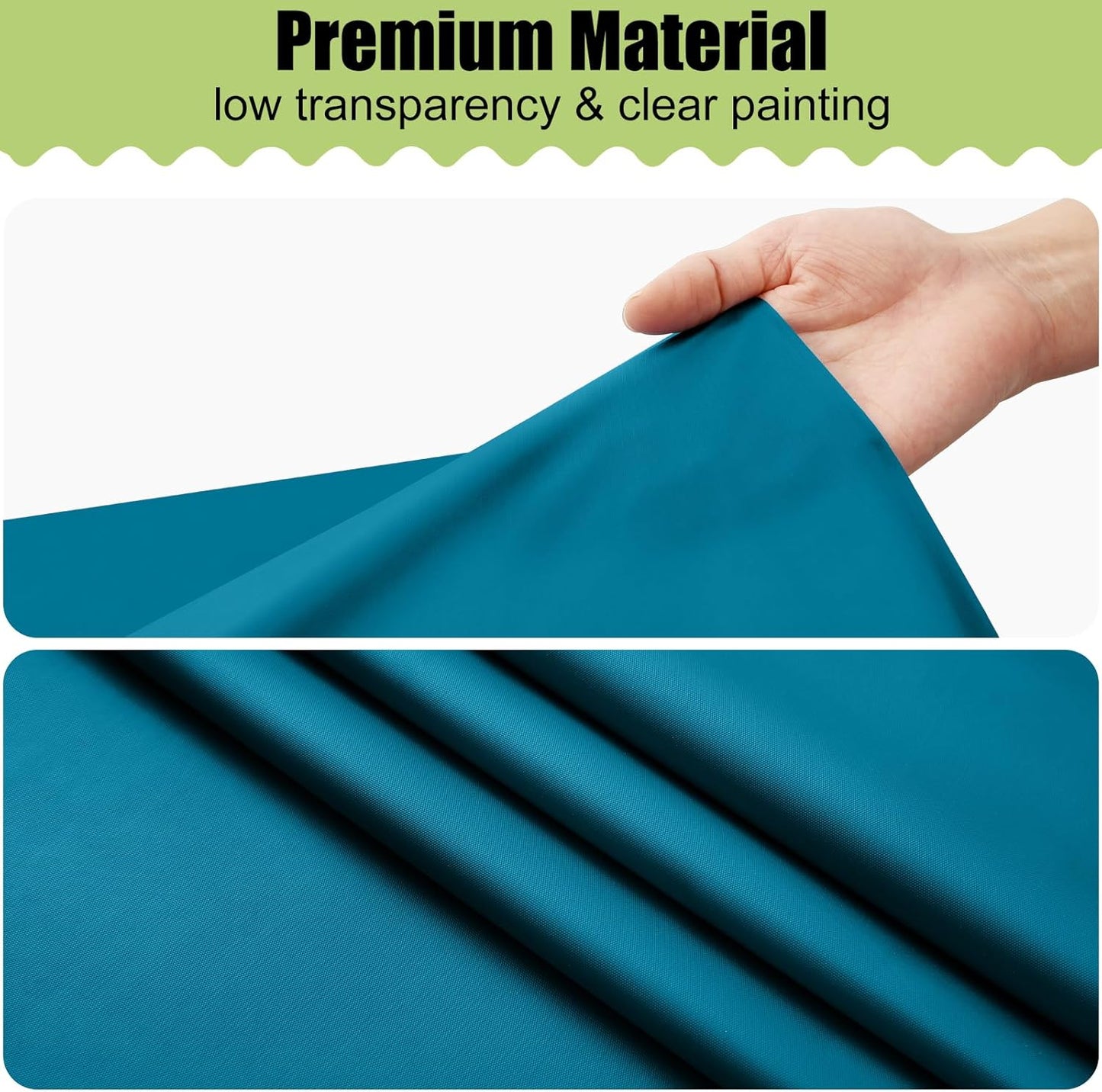 Smiry Disposable Tablecloths - Waterproof 54 x 78 Inch Rectangle Covers | 6 Pack in Aqua for Parties