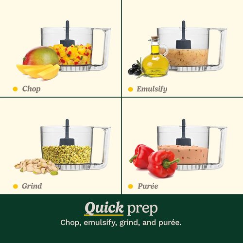 Cuisinart Mini-Prep Plus Food Processor - 24-Ounce Bowl for Chopping Herbs, Vegetables & Cheese | White