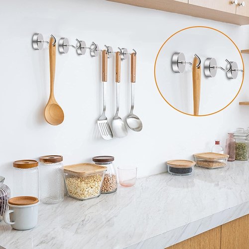 DIYMAG Magnetic Hooks - 170 Lb Heavy Duty Neodymium Magnets for Refrigerator | Strong Hanging Solution