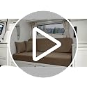 RV Couch Cover Set for Sofa Bed - 2 Piece with Pillow Covers - Brown