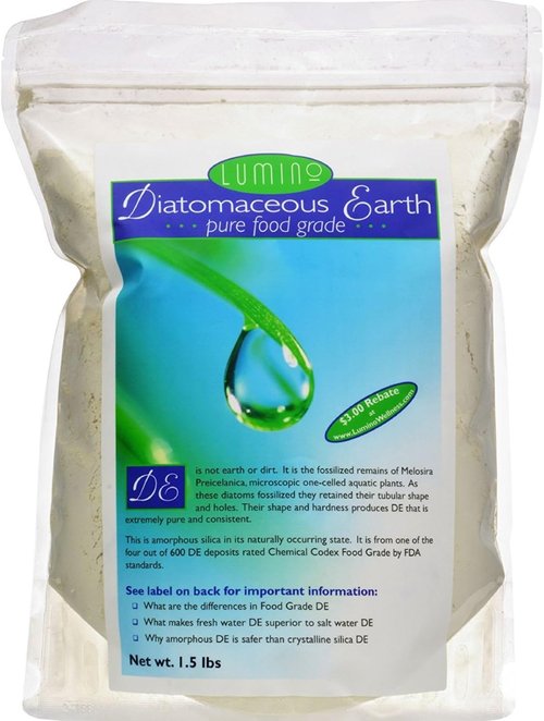Lumino Home Diatomaceous Earth - Pure Food Grade Powder - 1.5 lb for Natural Pest Control