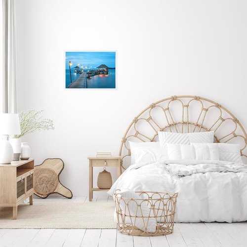 JCJMY Picture Frame 10x14 Inch - Versatile Horizontal & Vertical Wall Display with Shatter-Resistant Plexiglass - White