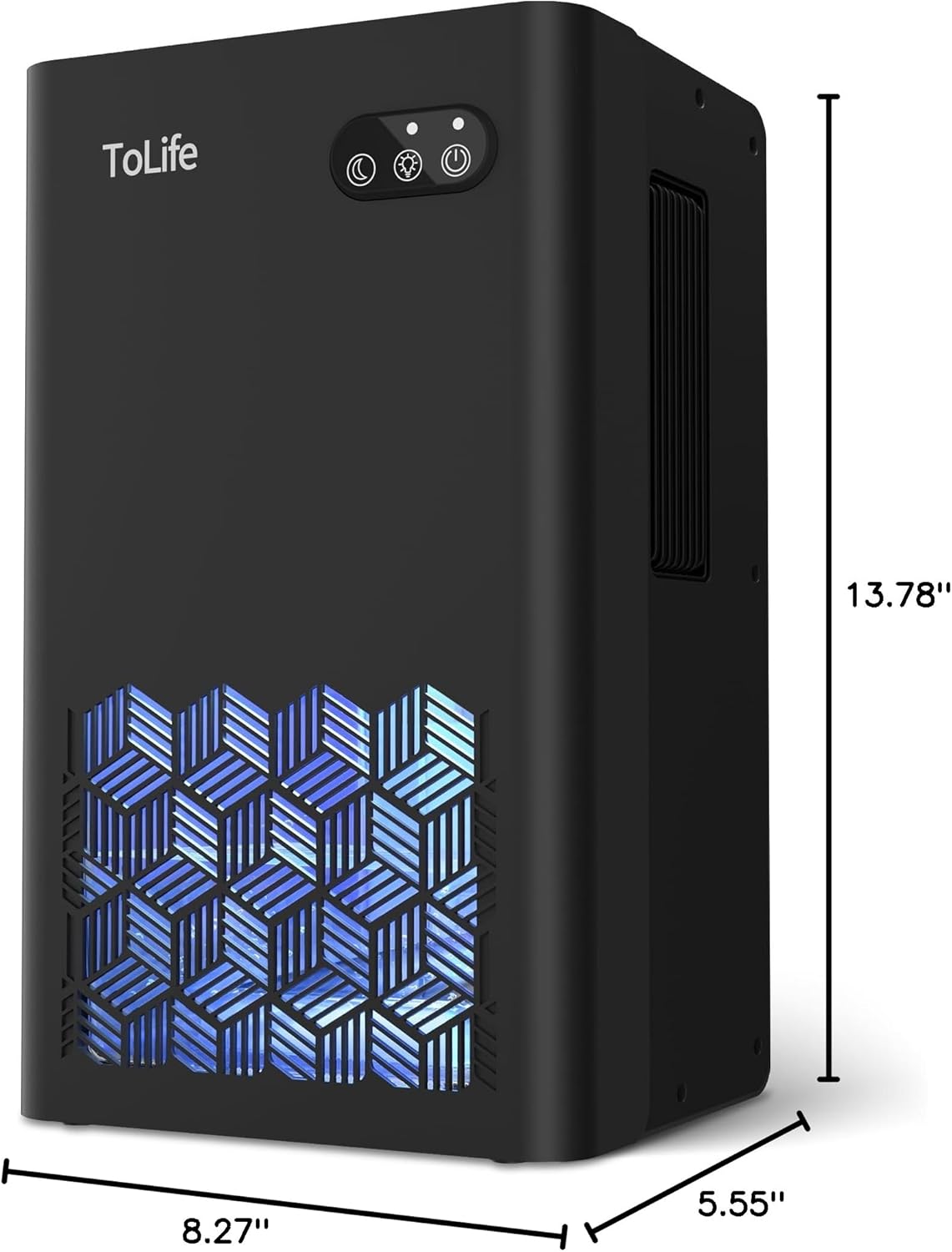 ToLife Dehumidifier - 1000 Sq.Ft. Home Dehumidifier with 95 OZ Water Tank & Auto Shut Off | Black