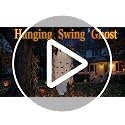 Large Outdoor Hanging Ghost Decor with Witch Hat & LED Lights - 5.4FT Halloween Yard & Porch Decoration