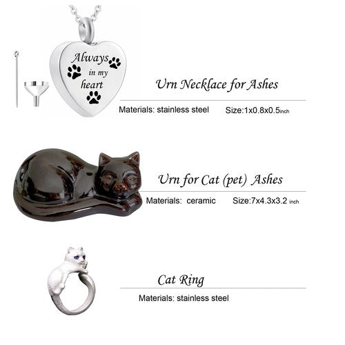 Cat Urn Cat Urns for Ashes Pet Urns Sleeping Cremation Animal Urn