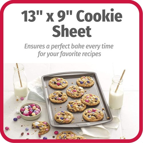 GoodCook Baking Sheet - Carbon Steel Construction, Scratch-Resistant & Nonstick | 9 x 13 Inch