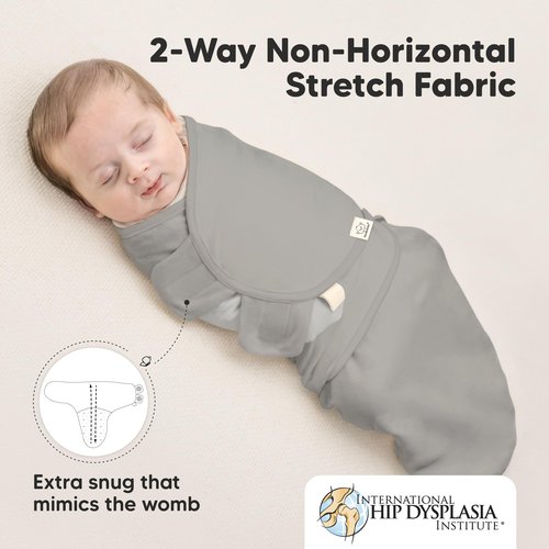 3-Pack Organic Baby Swaddle Sleep Sacks - Swaddles for Newborns, Infant 0-3 Months, Baby Girls, Boys, Soft & Snug Newborn Sleep Sack, Nursery Swaddling Blankets (Ripple, OS)