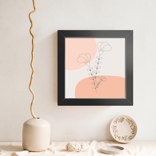 LaVie Home 3x3 Picture Frame - Classic Black Wall Display Frame with HD Plexiglas | Vertical & Horizontal Use
