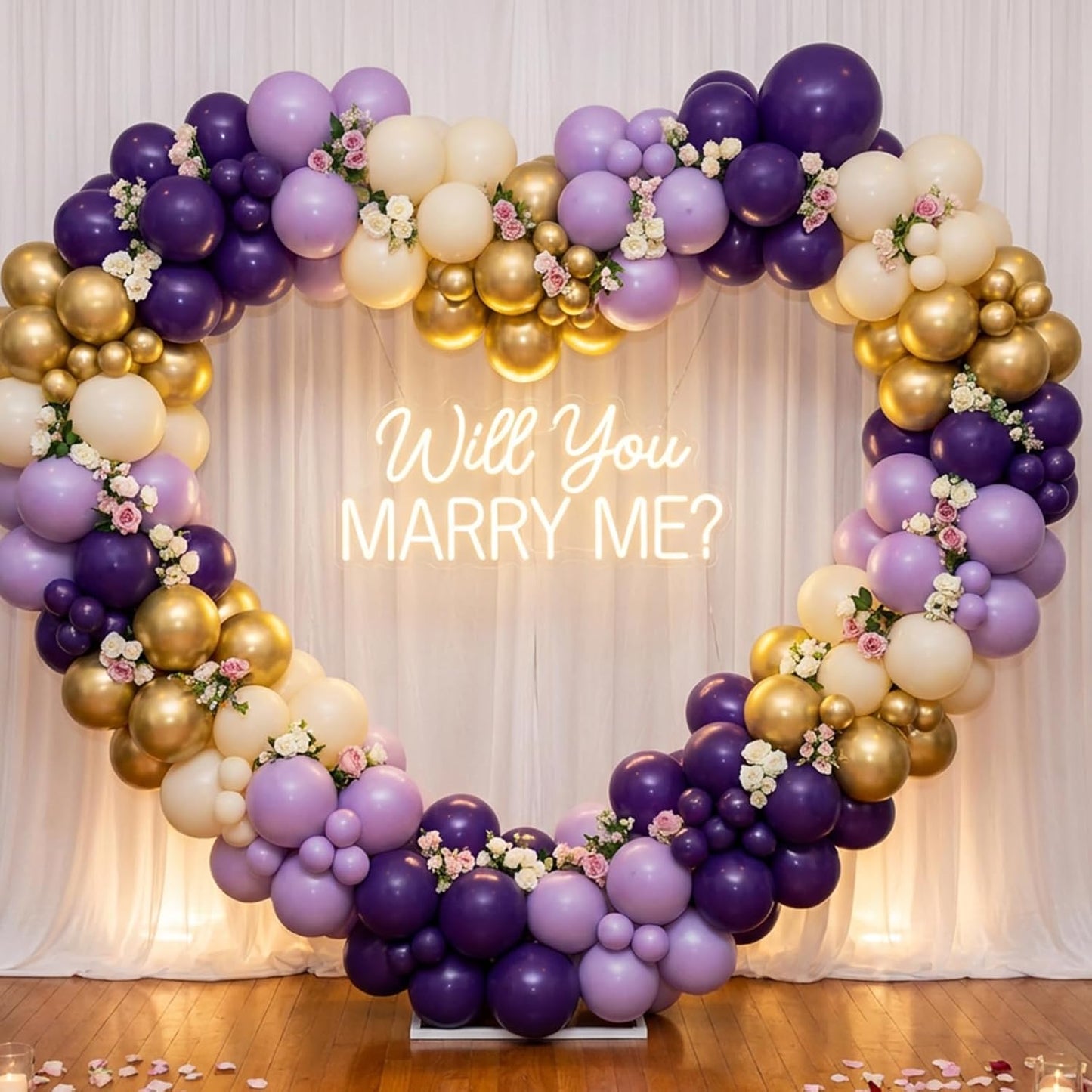 RUBFAC Dusty Purple Balloons - 129-Piece Latex Garland Kit for Weddings, Baby Showers & Birthdays | 5-18 Inch Sizes