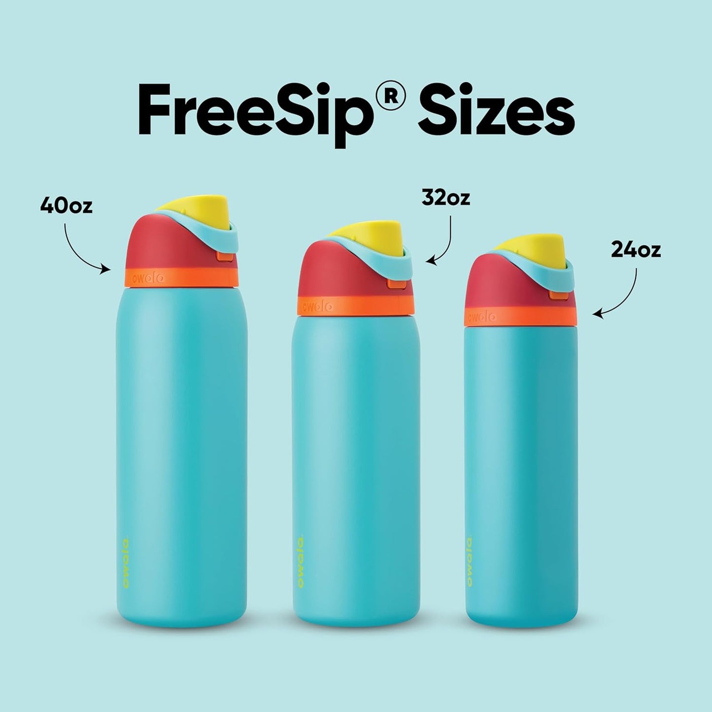 Owala FreeSip Insulated Stainless Steel Water Bottle - BPA-Free, 40 Oz, Perfect for Travel | Summer Sweetness