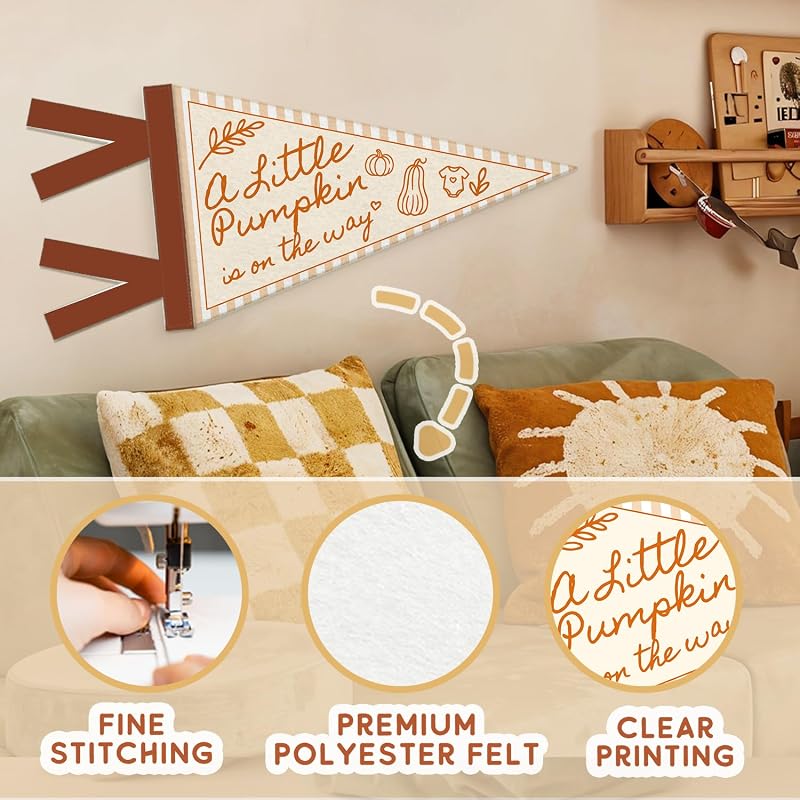 Hello Pumpkin Banner - A Little Pumpkin Is On The Way - Fall Nursery Decor