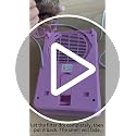 Wall Heater for Indoor Use - 1500W PTC Ceramic Space Heater with Remote - White