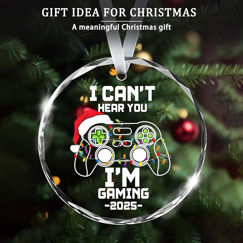 Funny Gaming Christmas Ornament – Can’t Hear You I’m Gaming Tree Decoration
