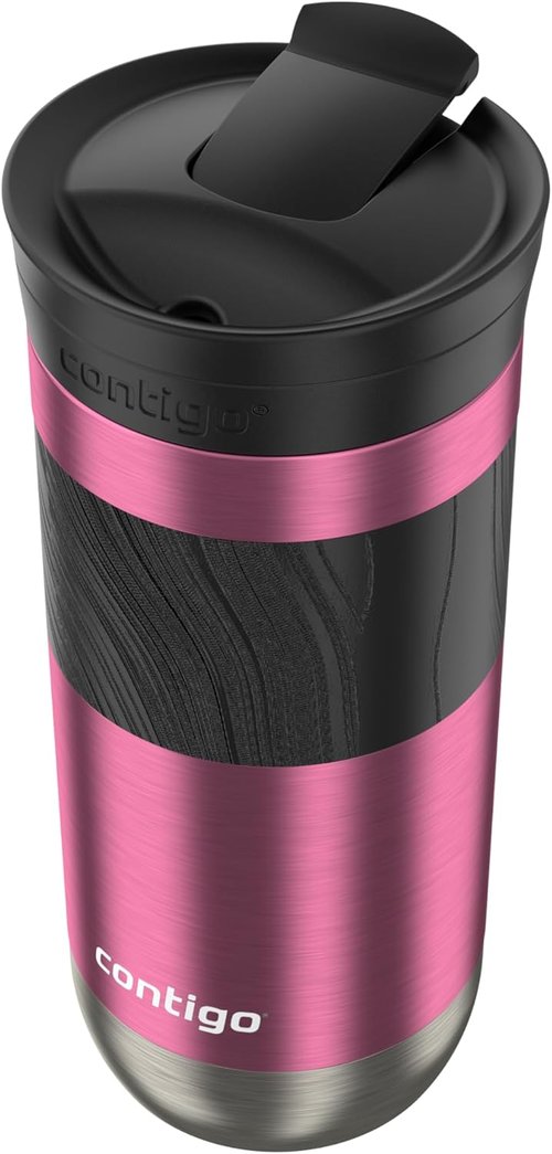 Contigo Byron 2.0 Travel Mug - 16 oz Insulated Coffee Cup in Azalea Color