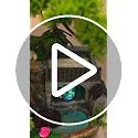 Indoor Fountain Rockery Tabletop with LED Light - Resin Garden Decor - Style 1