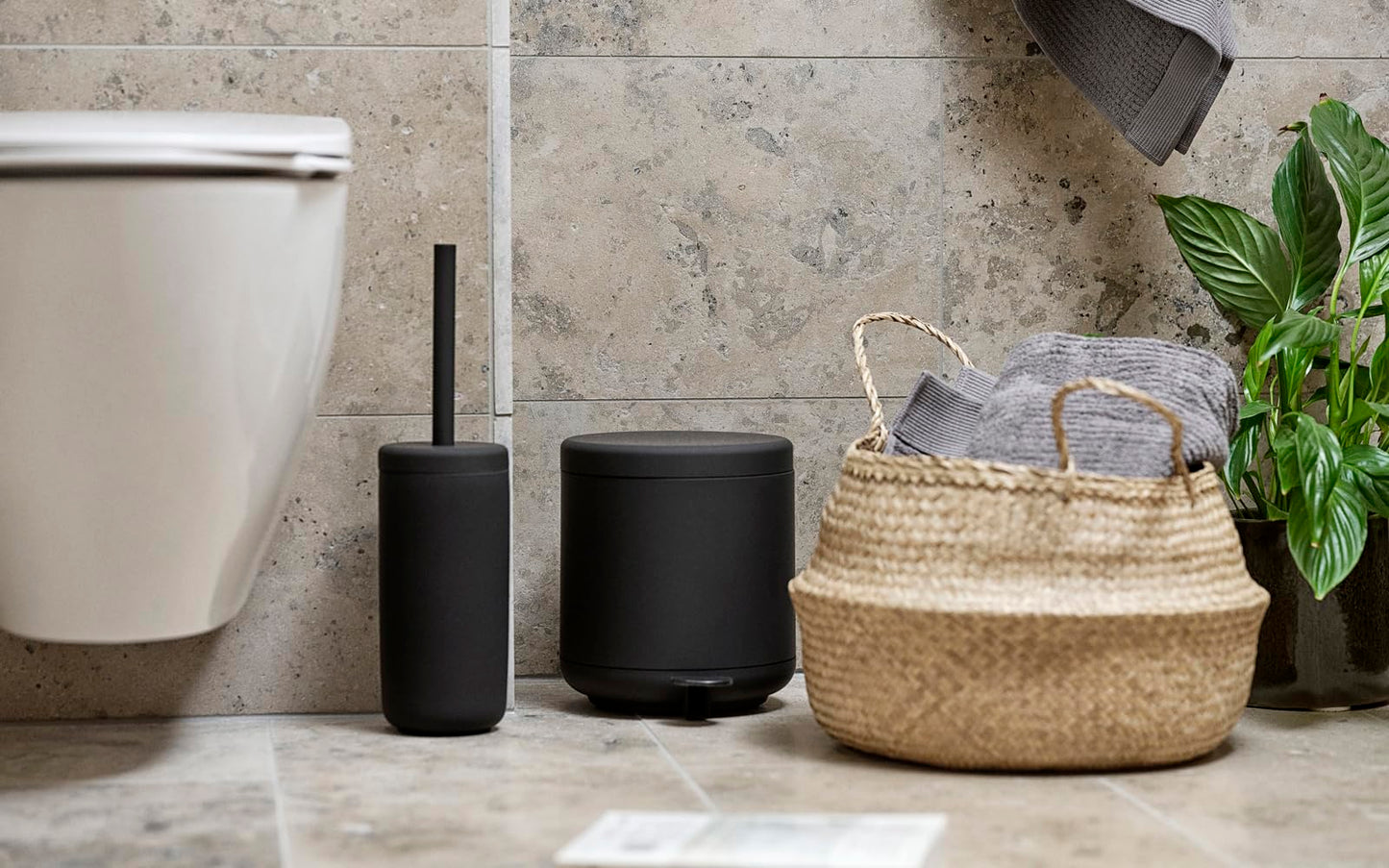 ZONE DENMARK Modern Elegance Nova Bathroom Bin, Cosmetic Bin, and Waste Bin - Sleek Design for Stylish Bathrooms and Efficient Waste Management