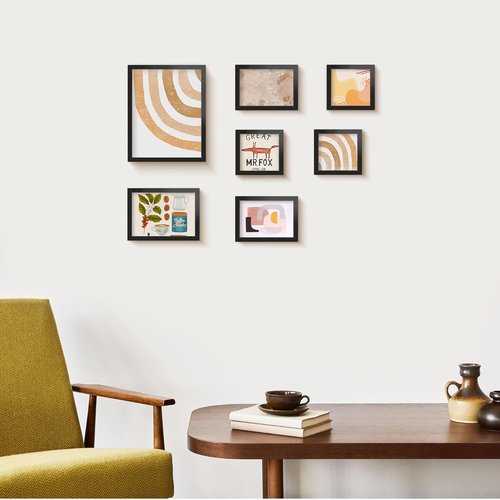 LaVie Home 4x6 Picture Frame - Modern Black Design, Water Resistant, 2 Pack for Stylish Display