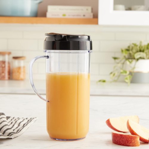 Magic Bullet 22 Ounce Travel Mug - Flip Top Lid for Easy Drinking | Sleek Black Design