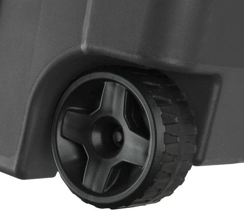 Heavy-Duty Industrial Storage Tote - 40 Gallon with Wheels, Locking Lid & Pull Handle | Dark Gray