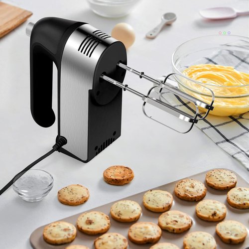 **Skiennix Electric Hand Mixer - 450W Kitchen Mixer with Turbo Boost & 5 Speed Settings | Black**