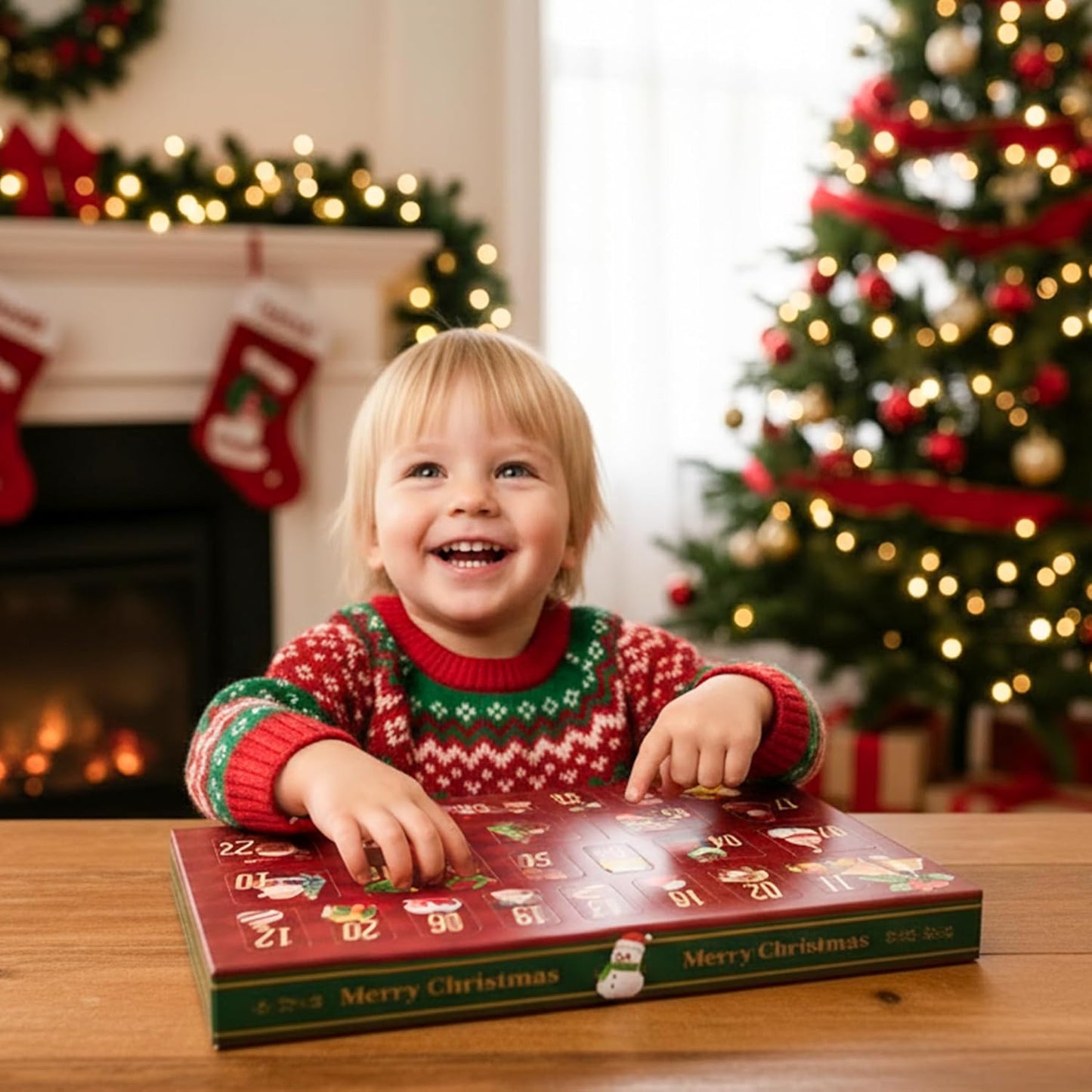 Advent Calendar 2025 | 106PCS Christmas Tree Building Block Set - Fun Stacking Tiles for Kids Ages 3-12